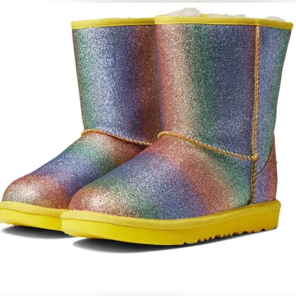 Unicorn /Multi color UGG Boots for kids, size 4